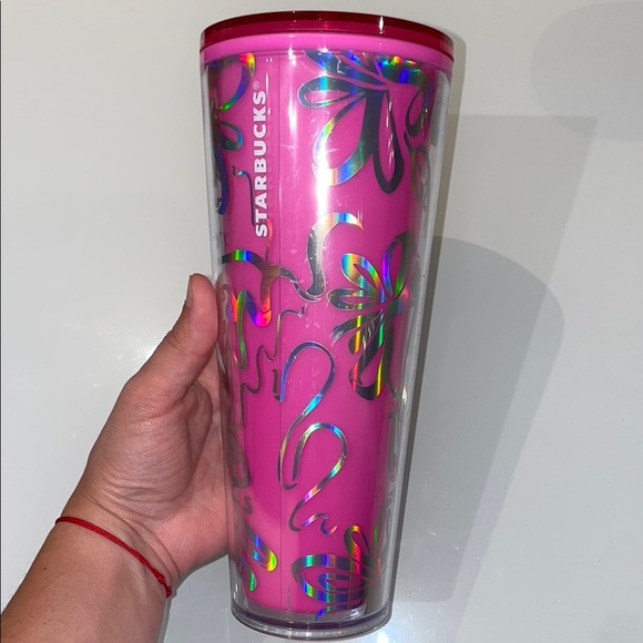 Starbucks Limited Edition Holiday 2023 Hot Pink / Color Changing Venti Tumbler - Picture 5 of 7